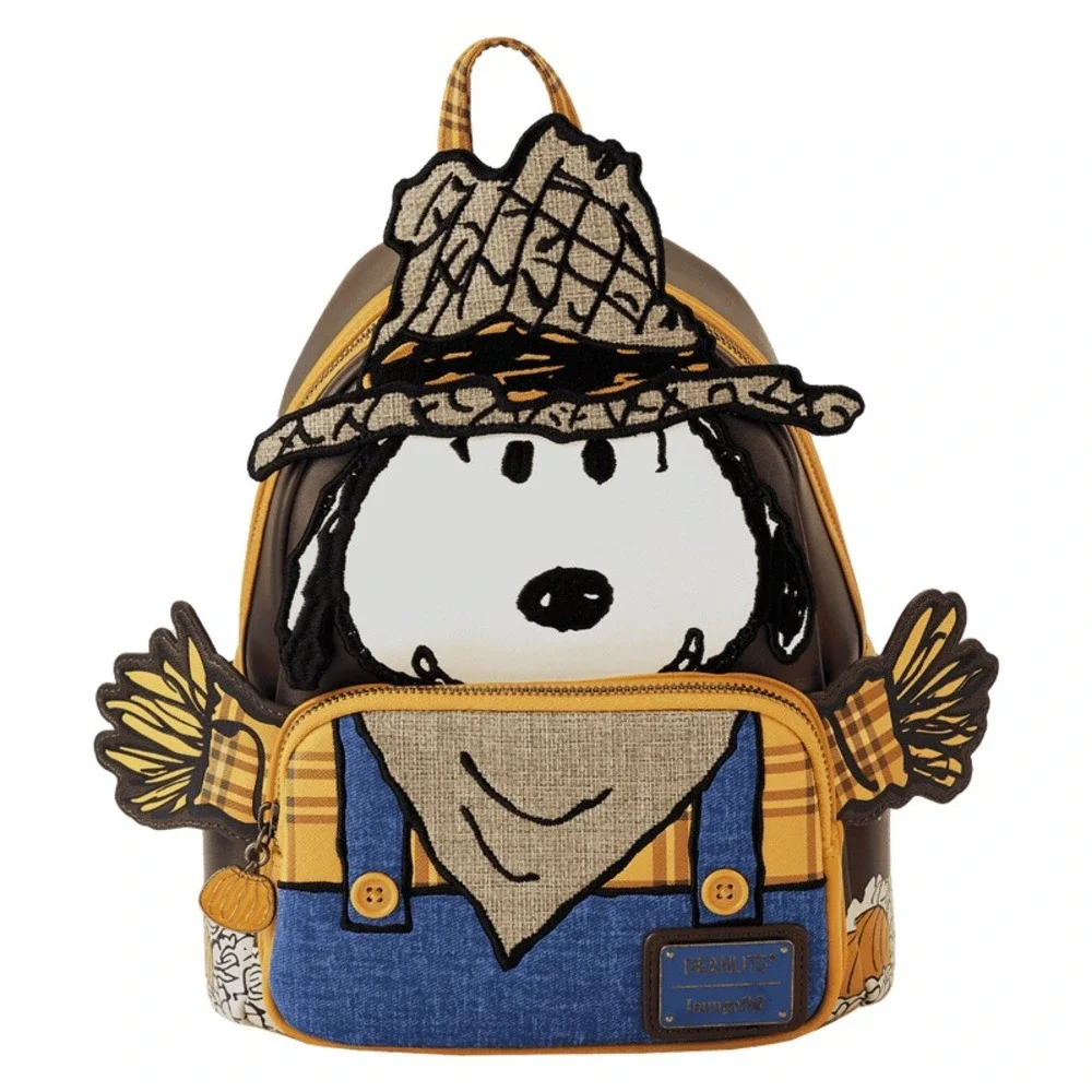 Loungefly Peanuts Snoopy Scarecrow Halloween Cosplay Mini Backpack‎